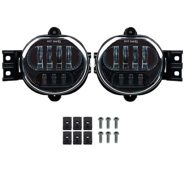 

led fog light plug in paly for 2002-2008 dodge 1500 2500 3500/2004-2006 dodge durango led fog lights kit accessmly
