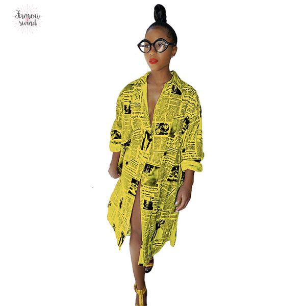 

футболка платье женщины белый с длинным рукавом платье-футляр передняя разделить платье партии вскользь желтый turn down воротник кнопки пла, Black;gray