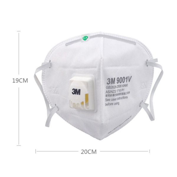 

3m 9002v 9001 mask with breathing valve anti dustprotective dustproof pm2.5 protective mask reusable earloop vs n95 ffp2 dhl ing