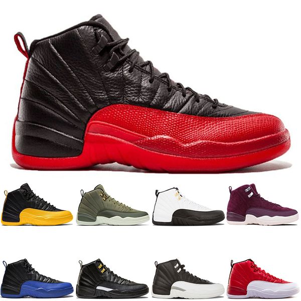 

горячие мужчины продажи баскетбол обувь 12 12s игры royal reverse такси playoffs утепленного университет золотого мужские тренер спортивных, White;red