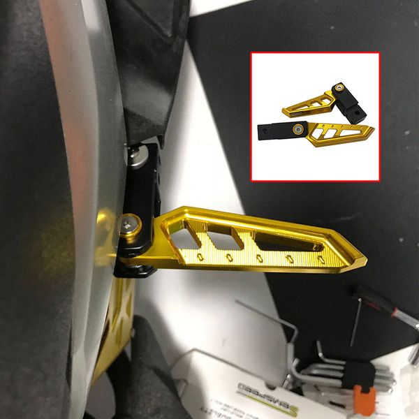 

for yamaha xmax 300 400 125 250 2017 2018 2019 motorbike footrest cnc aluminum alloy rotatable rear pedals footpad