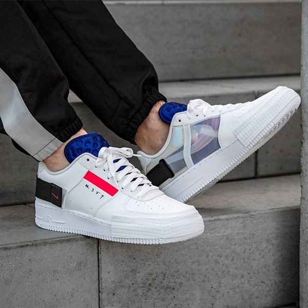 

air 1 f1 forces low type black white transparent sneakers trainers skate shoes men and women sport running shoes