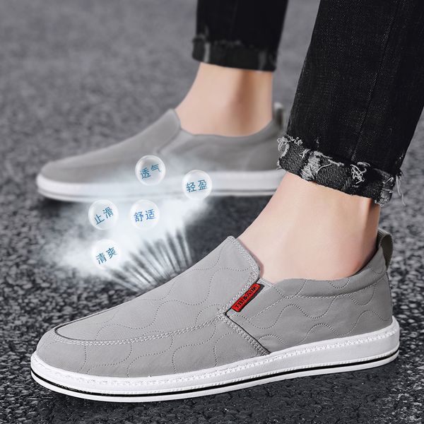 

summer mesh shoes men sneakers plus size lightweight breathable walking footwear 2020 new slip-on comfortable casual men's shoes, Black