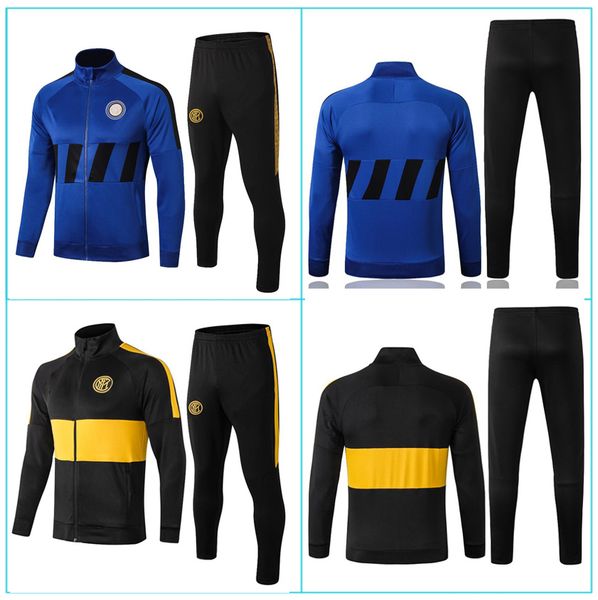 

NEW 2019 2020 blue LAUTARO SKRINIAR POLITANO soccer tracksuit Mushup PERISIC NAINGGOLAN 19 20 ADULT football Zipper jacket LUKAKU set