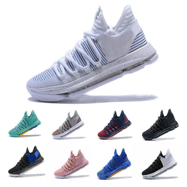 

2018 correct version kd 10 ep basketball shoes kevin durant x kds 10s rainbow/wolf grey kd10 fmvp sports sneakers us 7-12
