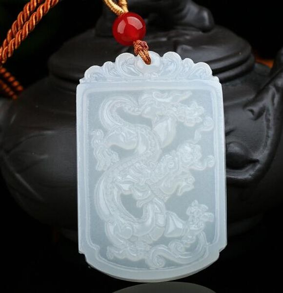 

natural afghan white jade dragon pendant xinjiang baiyu feilong in tianyu pendant jade dragon pendant, Silver