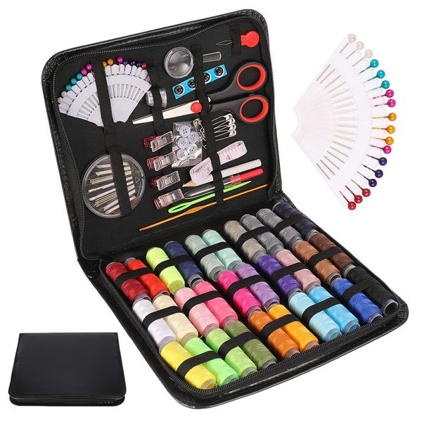 

112pcs швейные box kit путешествия вышивка швейные иглы craft лоскутное шитье diy комплекты мама подарки, Black