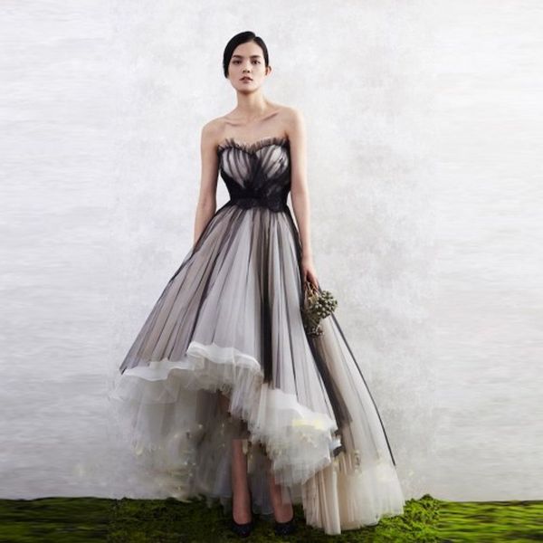 

aabendkleider pageant dress new long woman evening dress off shoulder sleeveless tulle prom party gowns vestido de festa longo, White;black