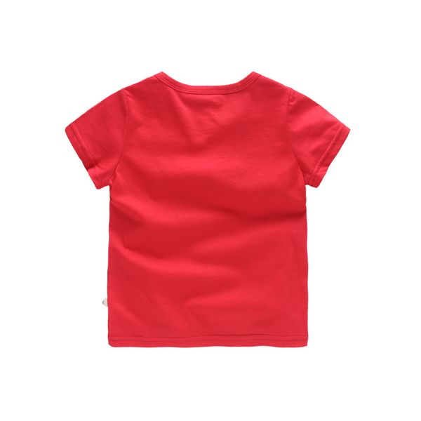 

2018 korean-style childrenswear lettered children summer short sleeve t-shirt childrenswear network 24, White