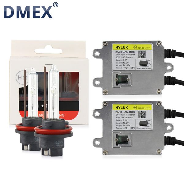 

dmex 1 set 4500k 5500k 6500k canbus hid xenon kit h1 h3 h7 h11 9005 9006 9012 d2h hylux 2a88 canbus ballast yeaky hid xenon bulb