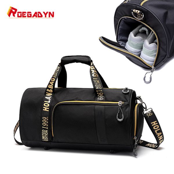 

roegadyn outdoor sports bags for women fitness waterproof sports bags dry wet separated small gym bag shoes compartment handbag