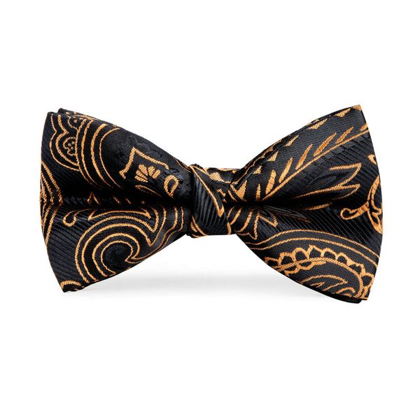 

hi-tie роскошные золотые цветочные галстуки-бабочки полиэстер галстук-бабочка для мальчиков повседневная галстук-бабочка bowknot bow ties ро, Black;gray