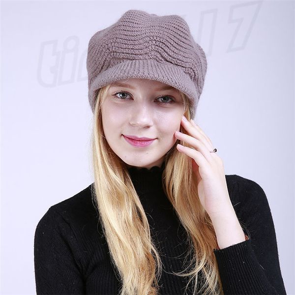 

fashion-fashion knitted baseball hat women winter warm beanies hats outdoor soft trcrochet ski cap christmas party capst9c00160, Blue;gray