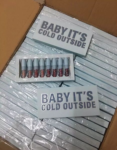 

2018 Рождественское издание, макияж младенца на улице холодно Помады 8шт набор 8 цве