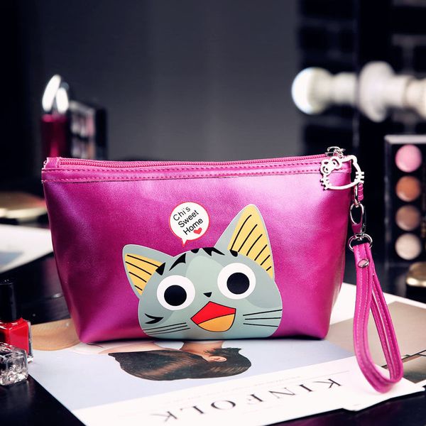

women travel cosmetic bag cat animal make up bags girl function makeup case beauty wash organizer toiletry storage bag