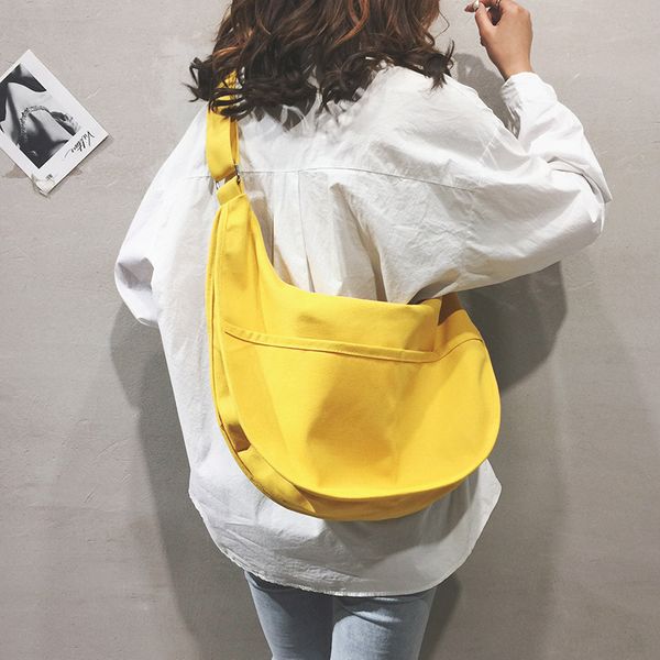 

женская сумка 2020 новый стиль холст курьерская сумка простая ткань мода плечо