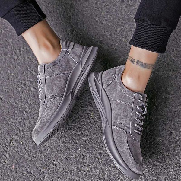 

men vulcanized flats shoes fashion students white board shoes men trend of breathable sneakers zapatos driving *, Black