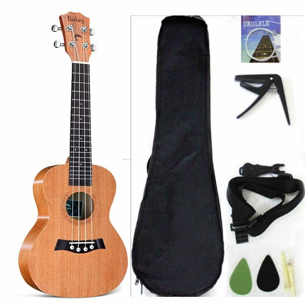 

Tenor Ukulele Solid Top Mahogany 26 '' Аксессуары для укулеле с большой сумкой