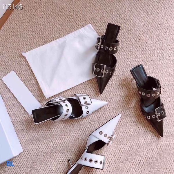 

new sell fashion designer women shoes designer high heels high heels slipper designer women dress heels shoes fashion casual slipper, Black