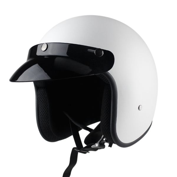 

dot approved retro motorcycle helmet casco 3/4 open face helmet cafe racer chopper capacete