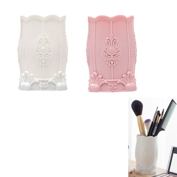 

2pcs pen holder makeup brush storage container box organizer