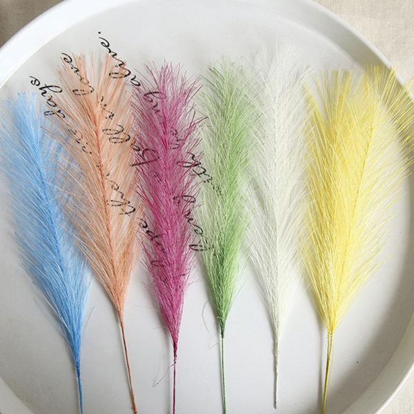 

50pcs бытовая декор искусственный поддельный цветы natrual сухоцветов pampasgrass flower home hotel свадебные украшения