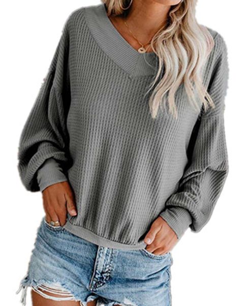 

модельер женщины повседневная рубашки футболка с длинным рукавом v-nck сексуальные женские осенние футболки роскошные свободные плюс размер, White