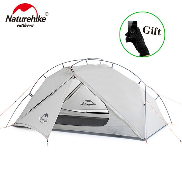 

naturehike vik series 970g ultralight single tent 15d nylon waterproof camping tent single-layer outdoor hiking nh18w001-k