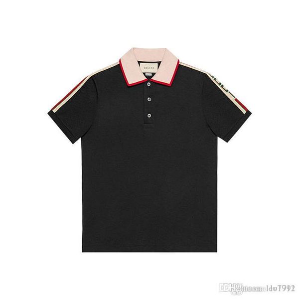 

spring summer luxury design t-shirts men's shirt luxury design male summer turn-down collar short sleeves cotton shirt men to, Black;brown
