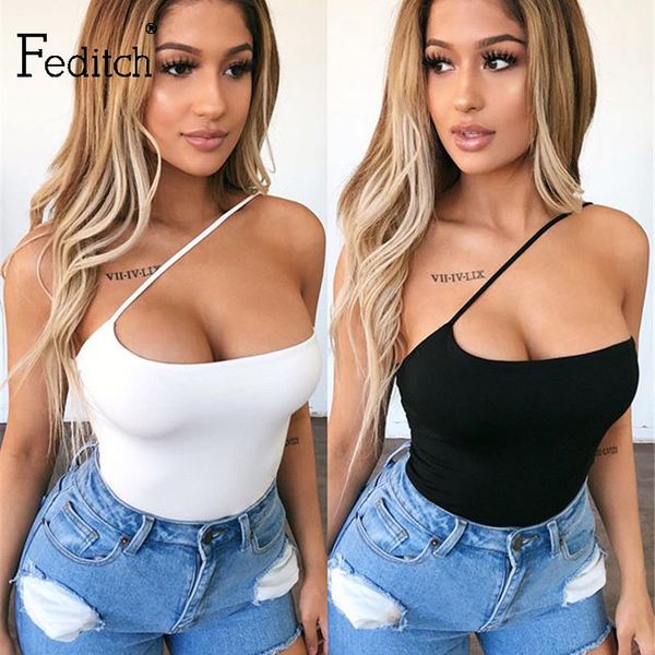 

feditch 2020 summer solid strapless jumpsuit bodycon backless overalls short women jumpsuit night club sexy, Black;white