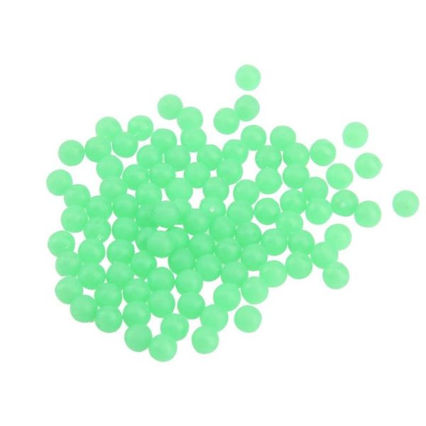 

100pcs/set 5mm round luminous glow rig beads sea fishing lure floating float tackles pesca fishing accessories wholesale
