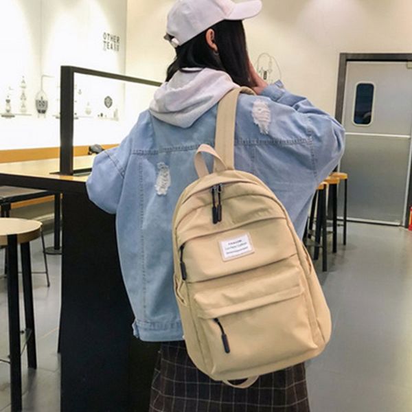 

wenyujh waterproof nylon backpack women female large capacity high schoolbag vintage girl bags travel bag mochila dropshipping