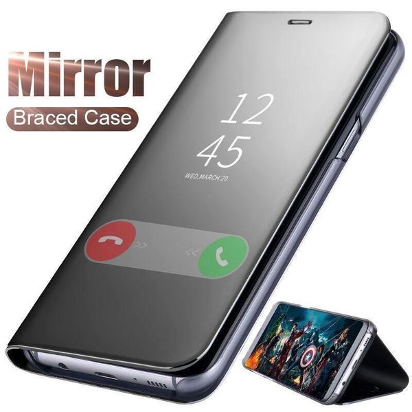 

smart mirror flip case for huawei p30 p20 pro p10 lite mate 20 10 9 nova 4 3 3i honor 10 9 8x 8a play p smart y7 y9 2019 cover