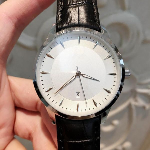 

2020 new fashion man /women leather quartz watch luxury male lady wristwatch with date steel black /brown leather man watches, Slivery;brown