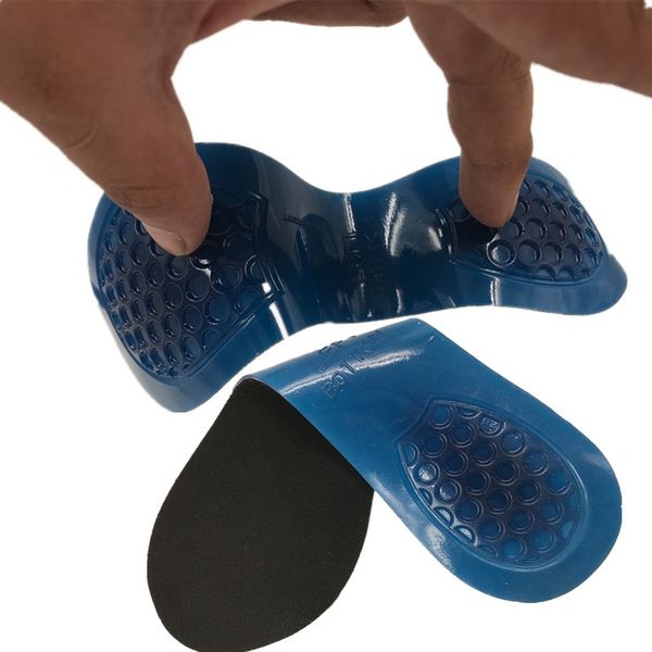 

1 pair transparent gel insoles with forefoot arch support foot fatigue/ dtress/ pain/ massage