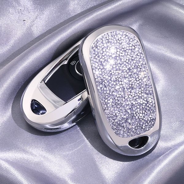 

car styling shiny diamond crystal car key cover case for astra encore envision new lacrosse gs 20t 28t accessories