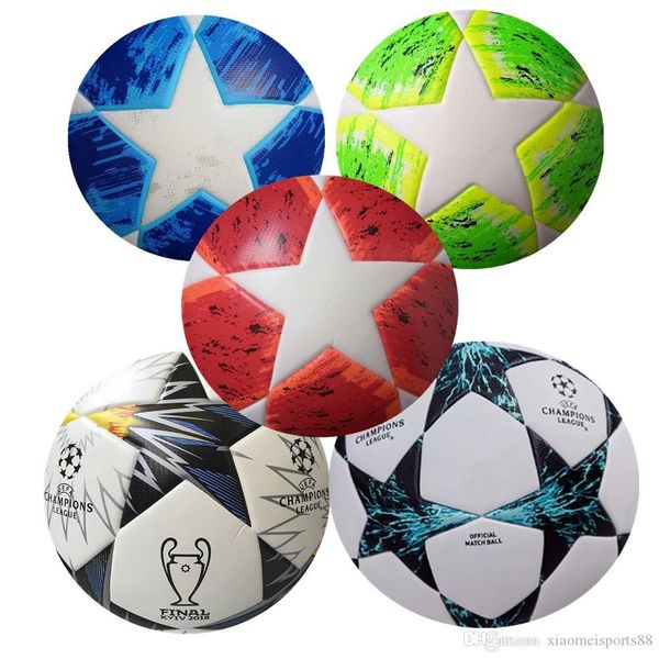 

2019 2020 european champion soccer ball pu size 5 balls granules slip-resistant football football england league soccer ball