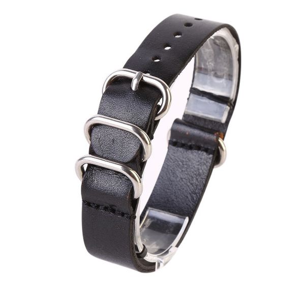 

watch band strap round stainless steel ring pin buckled wristband wristwatch bands replacement accessories 2018 hot, Black;brown