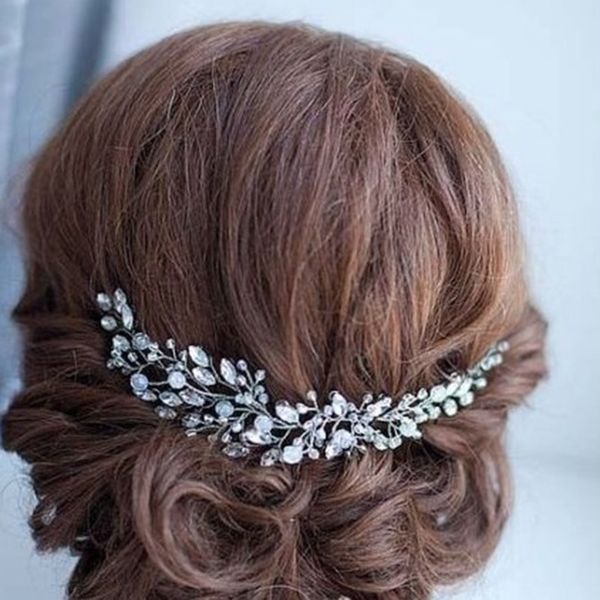 

bride crystal headwear marry bride disc hair ornaments accessories head, Silver