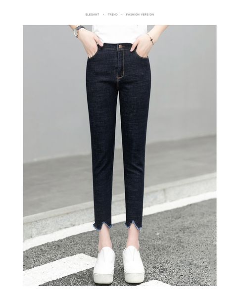 

dark blue new age season of tall waist joker with bound feet straight canister