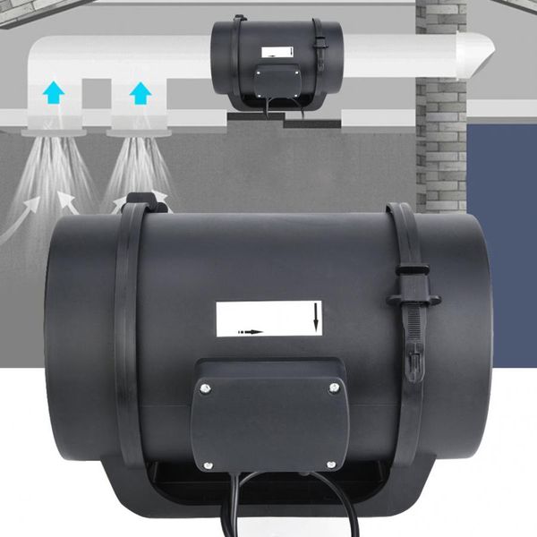

blower fan 8in ec motor ventilation exhaust fan duct pwm adjustable controller 760cfm