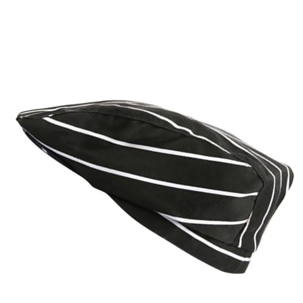 

мужская мода chef hat catering бейкер кук утконос берет гольф cap white stripes
