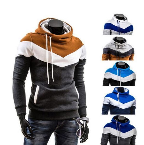 

luxury clothing mens black and blue splicing flocking sweatshirt women hoodies fashion letter print jumpers designer hoodie