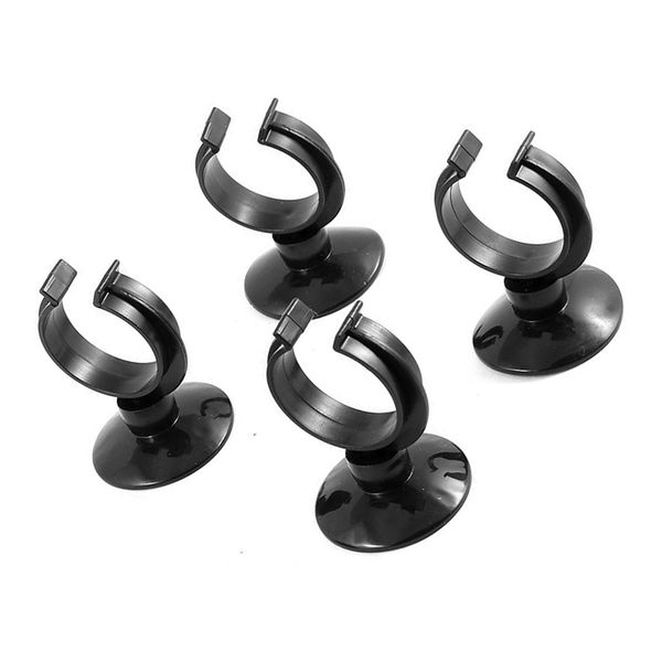 

aquarium fish tank suction cup heater clips clamps holder black 5 pcs other aquarium fish