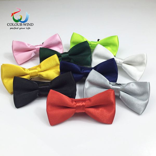 

classic children bow ties polyester solid bowtie brand tie cute baby butterfly 10*5 cm boys colorful handmade corbatas cravat, Black;gray