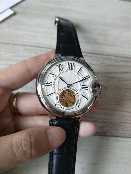 

mechanical watch watch automatic leather sale male style ca22 new bnvpx, Slivery;brown