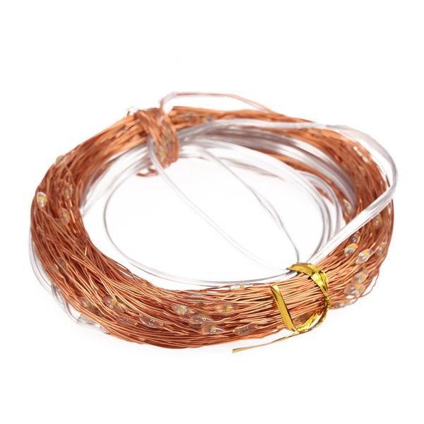 

солнечные медные провода светодиодный свет строки украшения на открытом воздухе