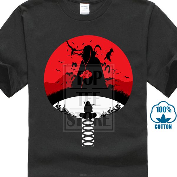 Uchiha Clan Symbol Mashup With Itachi Mangekyou Sharingan Sasuke Uchiha T Shirt Retro 100 Cotton Prinkawaii Tee Shirts Designer Designer White T