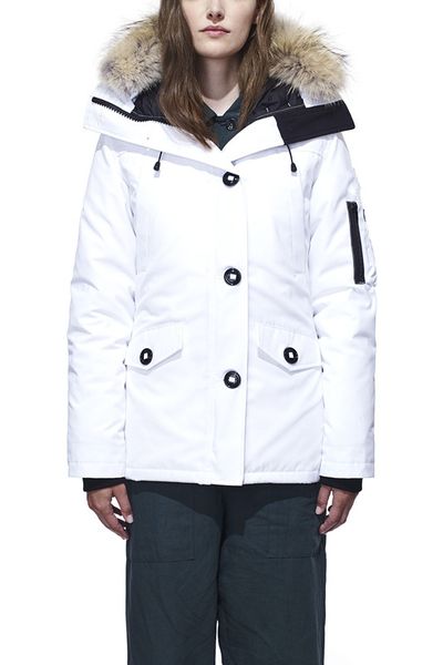 

canada goose donw jacket зима вниз ветровки толстовка канада kensington wolf мех женщин куртки cg молнии дизайнер куртки теплые пальто откры, Black