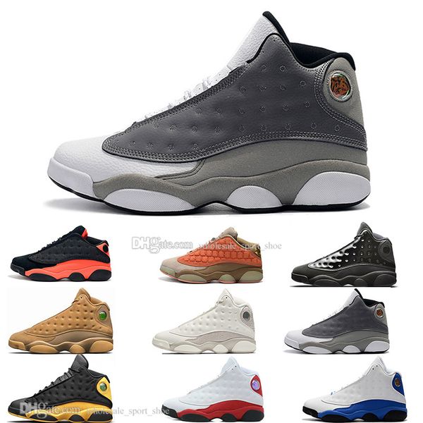 

2019 New 13 13s Cap And Gown Terracotta Blush Mens Basketball Shoes Chicago Black Infrared Flints Bred Men Sport Sneakers Designer US 5.5-13